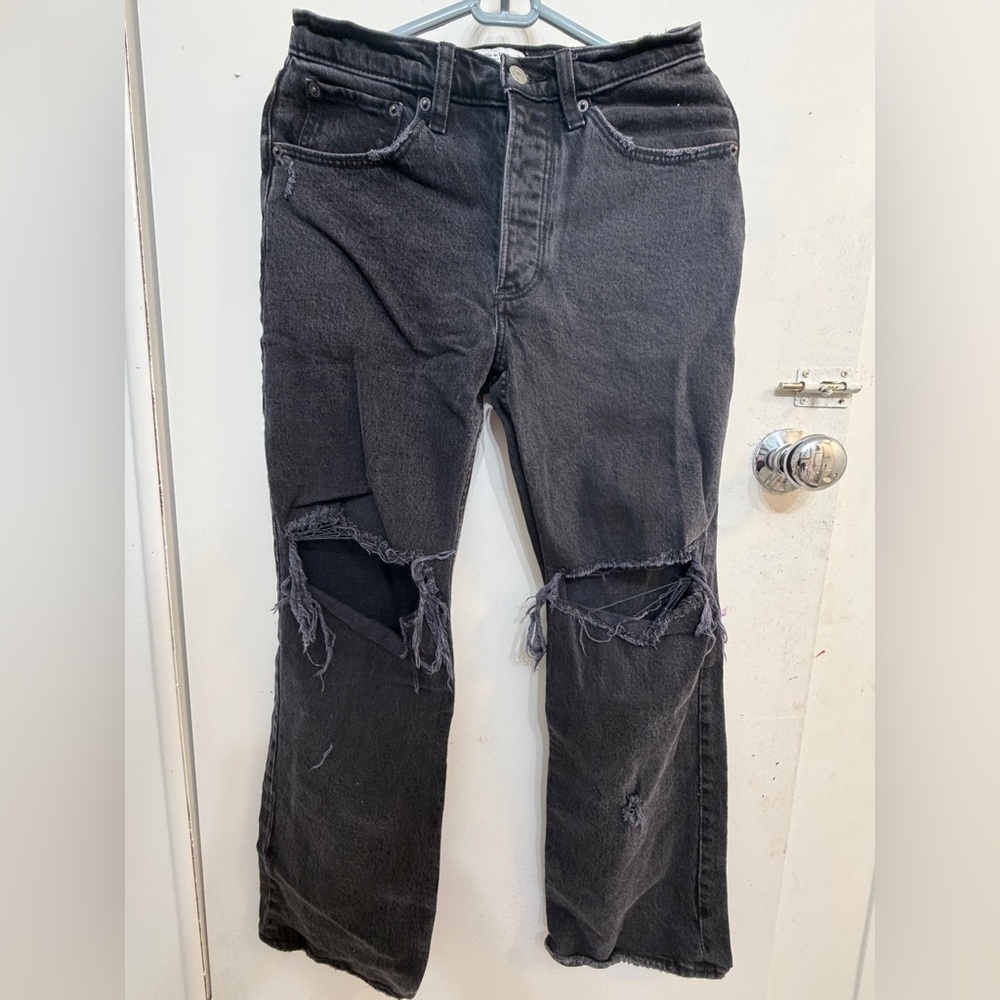 Abercrombie & Fitch Men's Ripped Gray Jeans